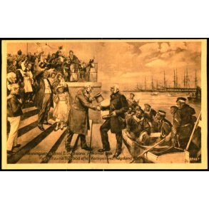 Henningsen - Admiral Suensons Ankomst K�benhavns Toldbod - Stender 35927 - Ubrugt