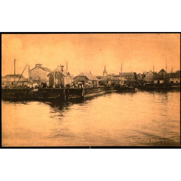 Rudkbing Havn -  B. Moses Kunsthandel 53958 - Ubrugt