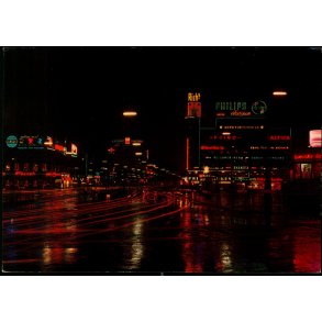 Kbenhavn -  Rdhuspladsen ved Nat - Grako 1017 - Ubrugt