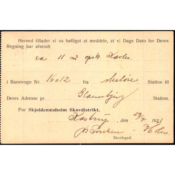 Skjoldnsholm Skovdistrikt - u/n - Brugt.