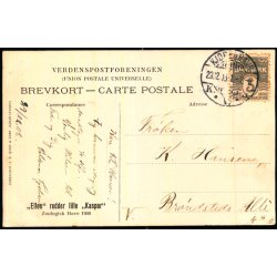 Zoologisk Have i Kbenhavn - Ellen redder lille Kasper - Zoo 1908  - Brugt - Svagt hjrne !