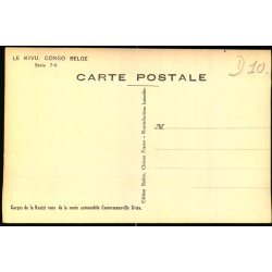 Congo Belge - Gorges de la Ruzizi - route automobile Costermanville Uvira - Fotokort 7/6 - Ubrugt