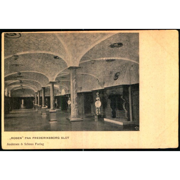 "Rosen" paa Frederiksborg Slot - Andersen &amp; Schous u/n - Ubrugt 