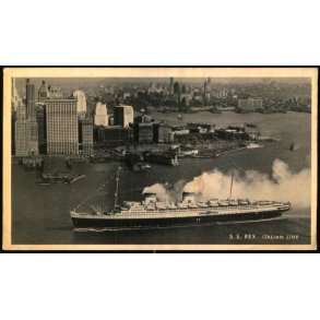 S.S. Rex - Italian Line - u/n - Ubrugt