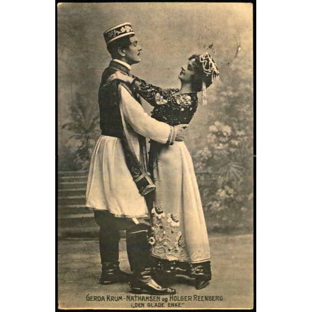 Gerda Krum-Nathansen og Holger Reenberg - Den glade Enke - Alex Vincent 1357 - Brugt 