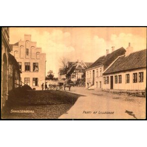 Skanderborg - Parti af Lillegade - J.F. Borck u/n - Ubrugt - Svagt hjrne !