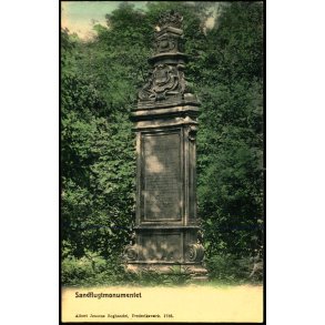 Sandflugtmonumentet - Albert Jensens Bogh. 1736 - Ubrugt