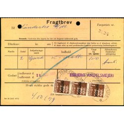 Fragtbrev -  1,25kr Rigsvben Prov.  - Fra Esbjerg til Fan 3. Nov. 1965