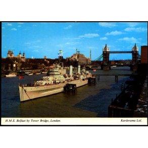 H.M.S. Belfast - By Tower Bridge - Kardorama 102