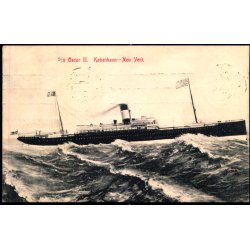 S/S Oscar II - Kbenhavn - NewYork - u/n - Brugt