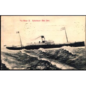 S/S Oscar II - Kbenhavn - NewYork - u/n - Brugt