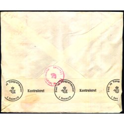 Luftpost - Expres - Censurbrev fra Danmark  17 - 9 - 42 - Til Norge