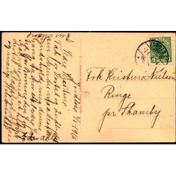 Faaborg - Gl�delig Jul - Udsigt fra Langelinie - F.C. Alstr�ms Bogh. 40104 - Brugt