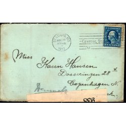 Censurbrev fra U.S.A.  29 - 8 - 17 - Til Kbenhavn