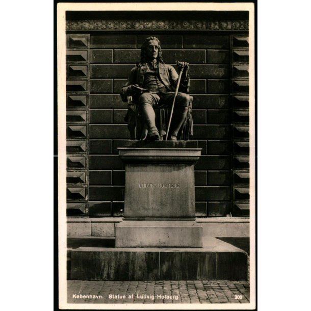 Kbenhavn - Statue af Ludvig Holberg - Rudolf Olsen 300