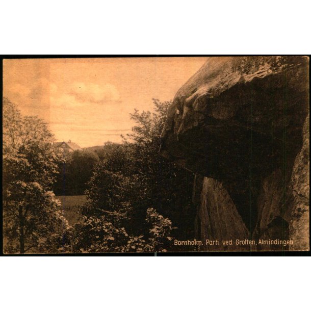 Bornholm - Parti ved Grotten - Almindingen - F. Srensens Bogh. 2604 - Ubrugt