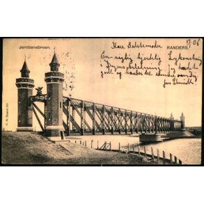 Randers - Jernbanebroen - C. St. 582 - Brugt