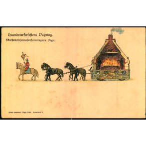 Haandvrkerfestens Vogntog - Skorstensfejermesterforeningens Vogn - A. Jacobsen u/n - Ubrugt 