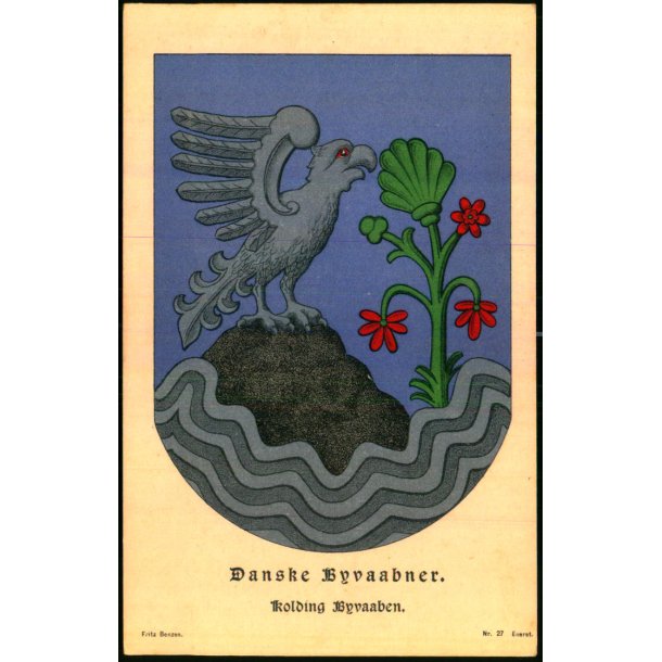 Danske Byvaabner - Kolding Byvaaben - Fritz Benzen 27 - Ubrugt