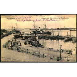 K�benhavn - Udsigt over  Langelinie og Toldboden - - B.M. &amp; Co 525 - Brugt - Limrest p� bagside !