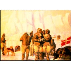 Grnlands Ekspeditionen - Maleri af Harald Moltke - Post.dk u/n - Ubrugt