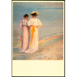 M. Anker - Anne Ancher og Marie Kryer gr aftentur p Snderstranden - Middelbroe u/n - Ubrugt