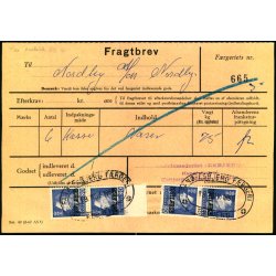 Fragtbrev - 4 x 80 re Fr IX  Prov.  - Fra Esbjerg til Fan 18. Nov 1969