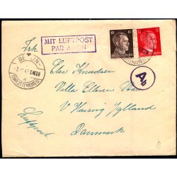 Luftpost  Censurbrev med indhold fra Tyskland  3 - 11 - 43 - Til V. Hassing