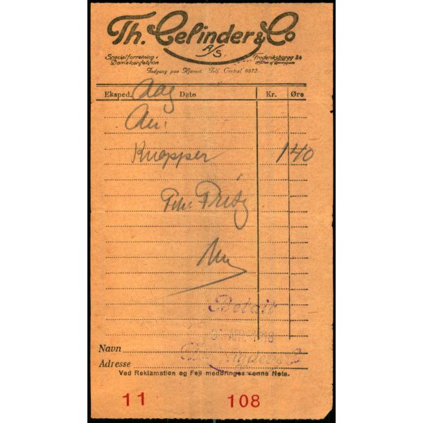 Th. Celinder &amp; Co - Kbh.