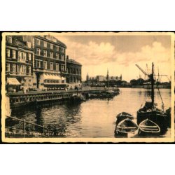 Helsing�r - Havnen med  Kronborg - Rudolf Olsen 3819 - Ubrugt