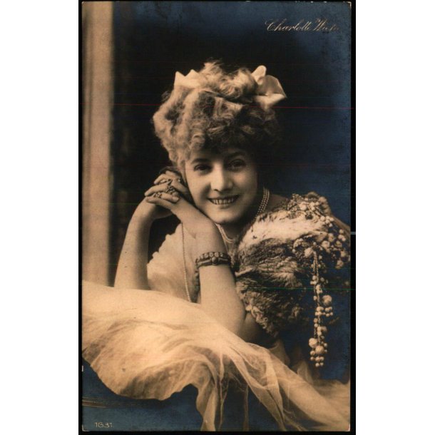 Charlotte Wiche - Fotokort P. Hechscher 1631 - Brugt