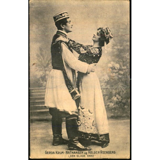 Gerda Krum-Nathansen og Holger Reenberg - Den glade Enke - Alex Vincent 1357 - Brugt 