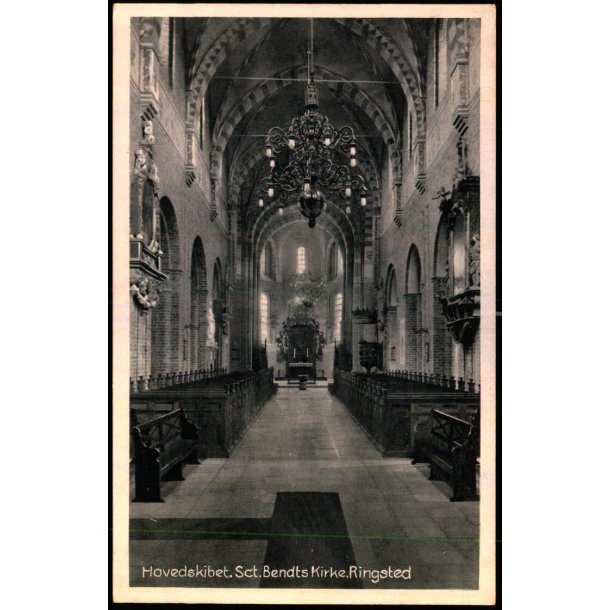 Hovedskibet - Sct.  Bendts Kirke - Ringsted -  Nygaards Bogh. 70557 - Ubrugt