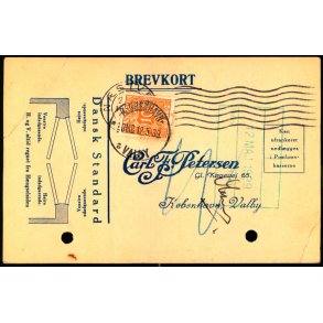  Efterporto - Tryksagskort til Kbenhavn   12 - 5- 1939