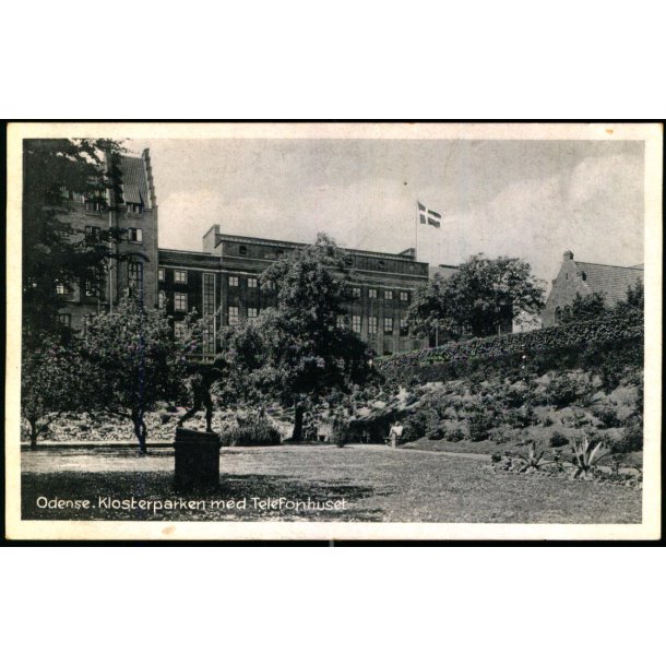 Odense - Klosterparken med Telefonhuset  - Stender O. 492 - Ubrugt