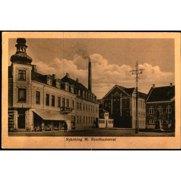 Nyk�bing M. - Raadhustorvet - J. Lohmanns Bogh. u/n - Ubrugt