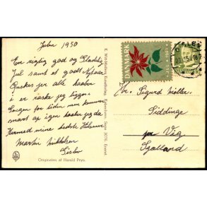 1950 p Postkort