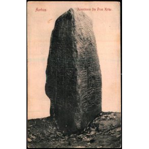 Aarhus - Runestenen fra  Frue Kirke - W.K.F. 3217 - Brugt