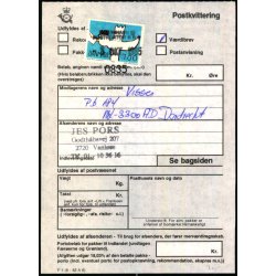 Postkvittering - Vrdibrev - 8 - 10 - 85