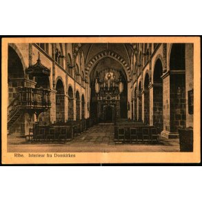 Ribe - Interieur fra Domkirken - H. Johansen 653/34 - Brugt