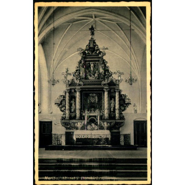 Maribo - Alteret i  Domkirken - J.R. Deins Bogh. 10014 - Brugt