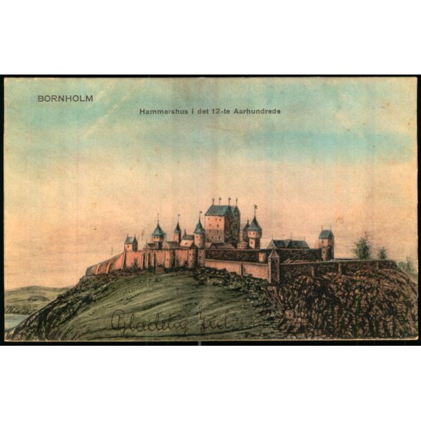 Bornholm - Hammershus i det 12 te Aarhundrede - Frits Srensens Bogh. 2519 - Ubrugt