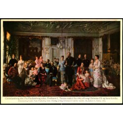 Christiansborg Slot - Fra Frederiksborg salen - Christian IX og familie- Chr. borg Slot u/n - Ubrugt