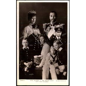 Kong Georg 5 - Dronning Mary og deres Brn -  Ubrugt