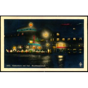 Kbenhavn ved Nat - Raadhuspladsen - 1002