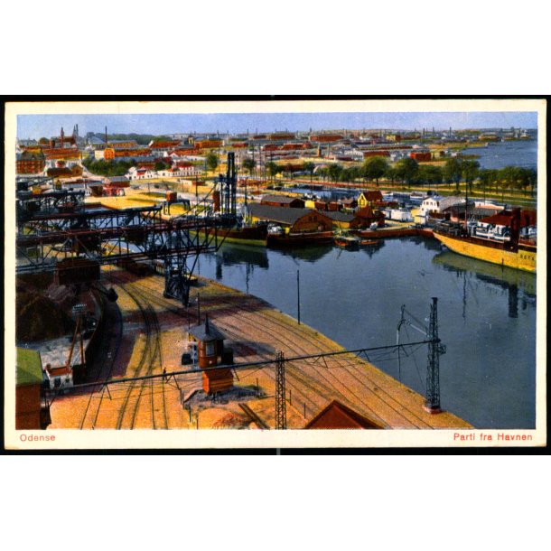 Odense - Parti fra Havnen  - Rudolf Olsen 5104 - Ubrugt
