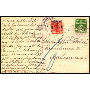 Efterporto - Postkort fra Kbenhavn til Aabenraa  5 - 7 - 22