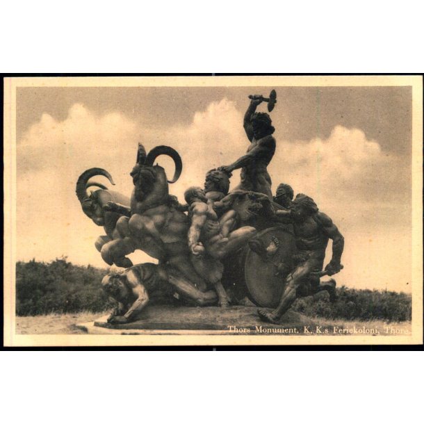 Thors Monument -  K. K.s Feriekoloni - Thor� - C.E. Eriksen 422 - Ubrugt