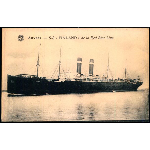 Anvers - S/S "FINLAND" -  De La Red Star Line -  u/n - Ubrugt