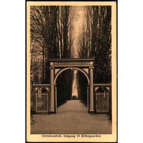Christiansfeld  - Indgang til Kirkegaarden - Fr. Martin 77 - Ubrugt